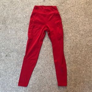 Paragon Fitwear Pocket Legging- Red